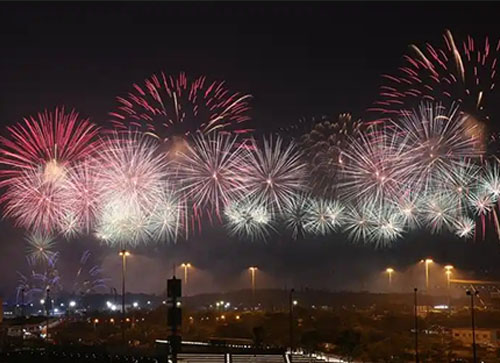 龙游县焰火晚会